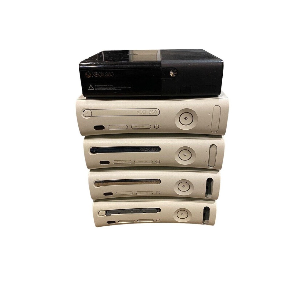 Lot of 5 xbox 360 consoles for parts or repair untested